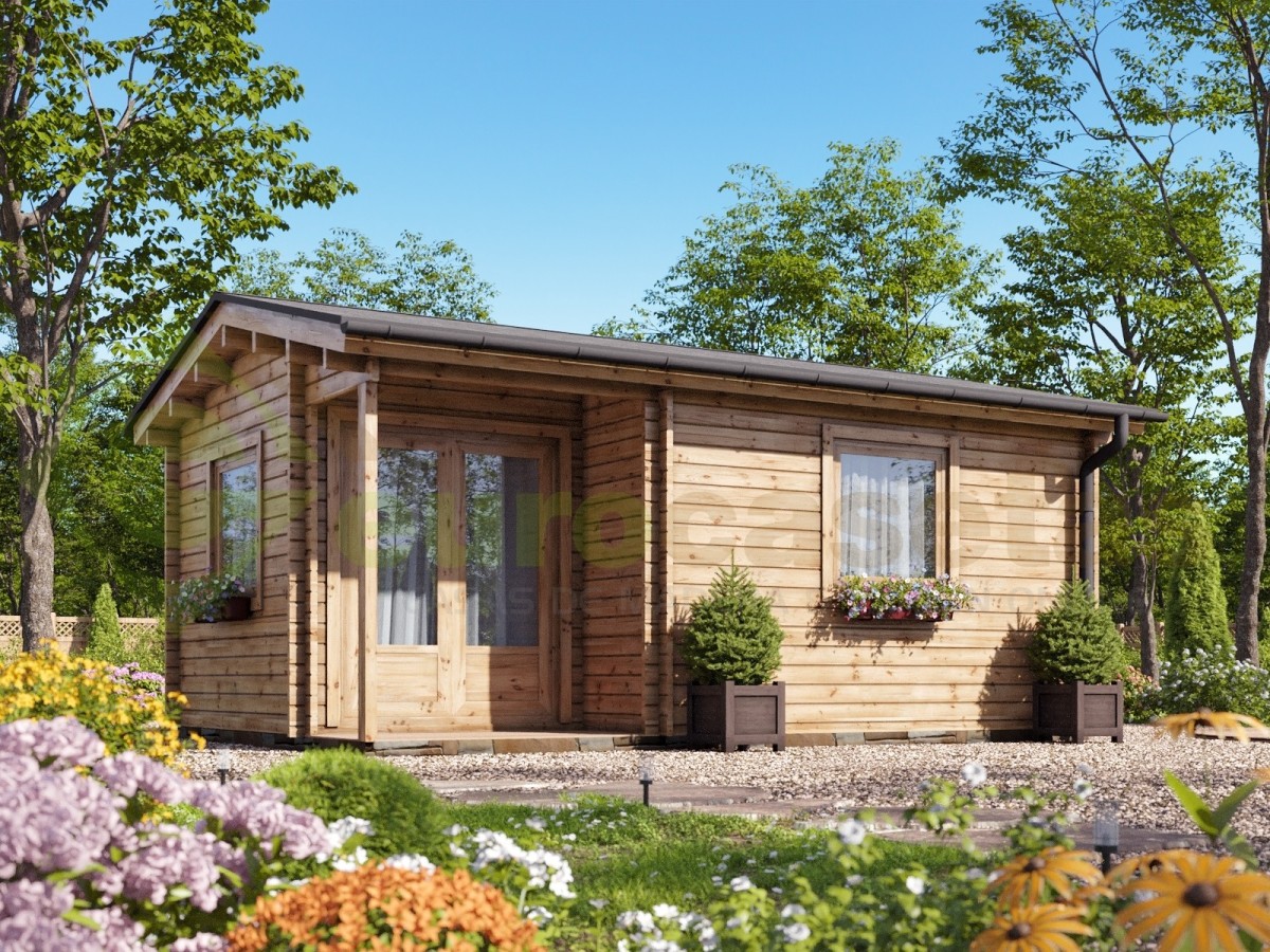 Caseta de jardín  ALPINA  5x4 , 20 m2 - 44 mm