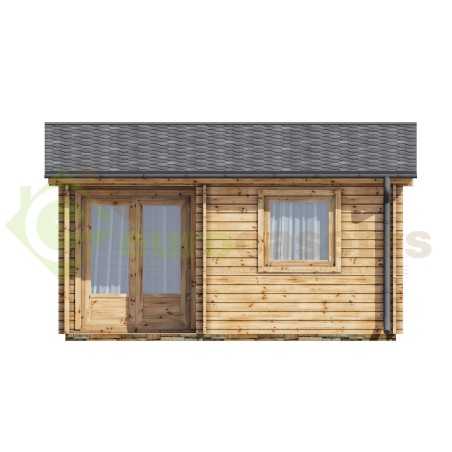 Caseta de jardín  ALPINA  5x5 , 25 m2 - 44mm