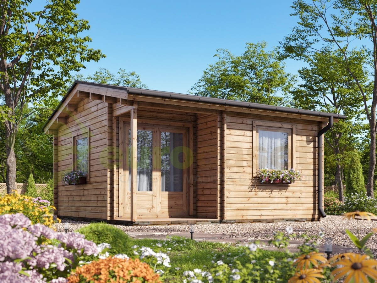 Caseta de jardín  ALPINA  5x5 , 25 m2 - 44mm