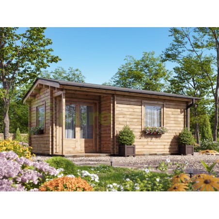 Caseta de jardín  ALPINA  6x4 , 24 m2 - 44mm