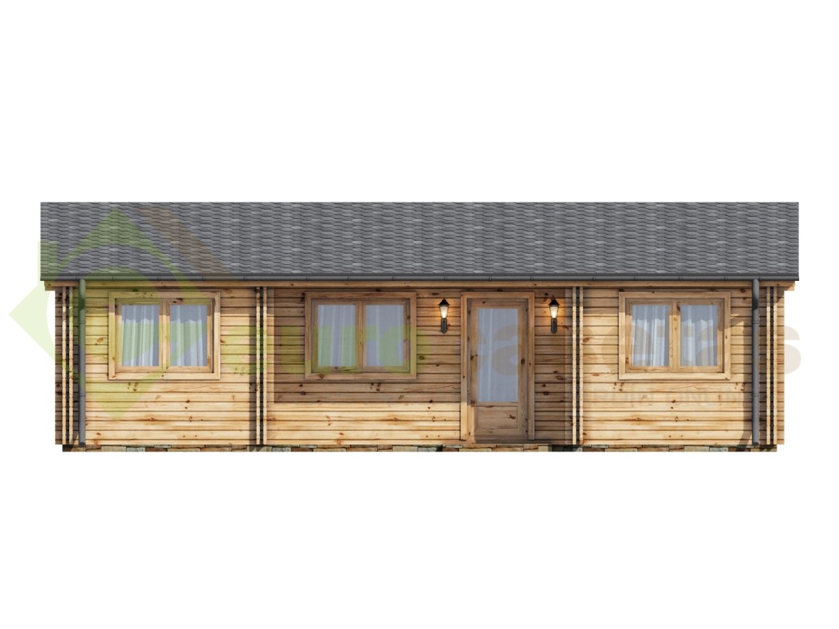 Casa de madera "NEREA TWINSKIN 72 m2" - 44-50-44 mm