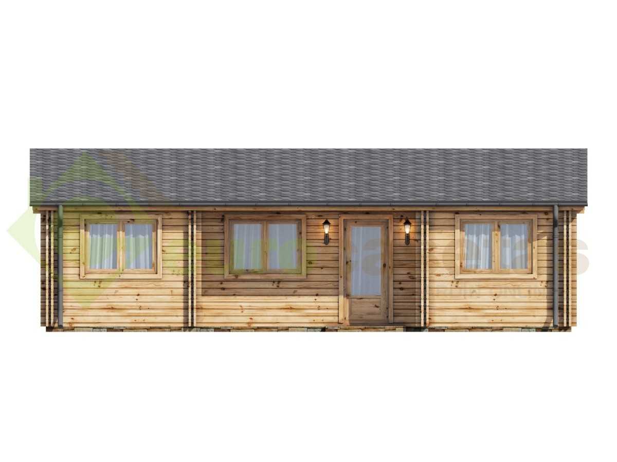 Casa de madera "NEREA TWINSKIN 72 m2" - 44-50-44 mm