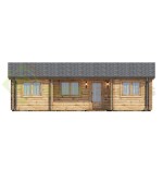 Casa de madera "NEREA TWINSKIN 72 m2" - 44-50-44 mm