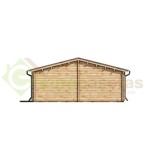 Casa de madera "NEREA TWINSKIN 72 m2" - 44-50-44 mm