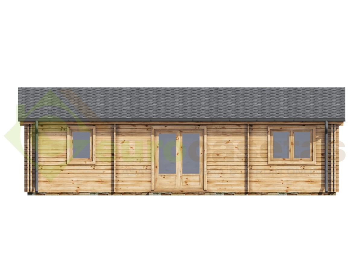 Casa de madera "NEREA TWINSKIN 72 m2" - 44-50-44 mm