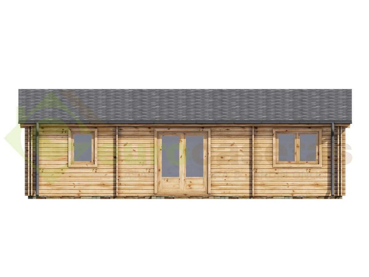 Casa de madera "NEREA TWINSKIN 72 m2" - 44-50-44 mm