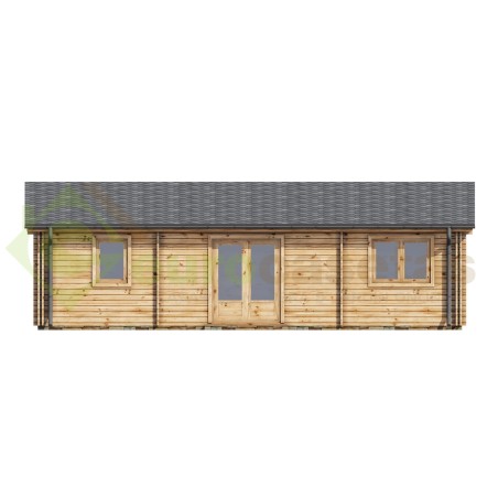 Casa de madera "NEREA TWINSKIN 72 m2" - 44-50-44 mm