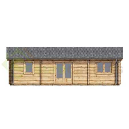 Casa de madera "NEREA TWINSKIN 72 m2" - 44-50-44 mm