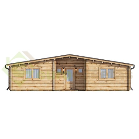 Casa de madera  "KRISTI TWINSKIN , 64,9 m2" -  en doble pared 44-50-44 mm