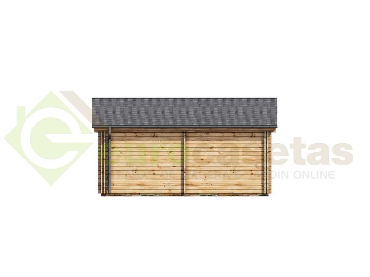 Casa de madera "KRISTI TWINSKIN , 64,9 m2" - en doble pared 44-50-44 mm