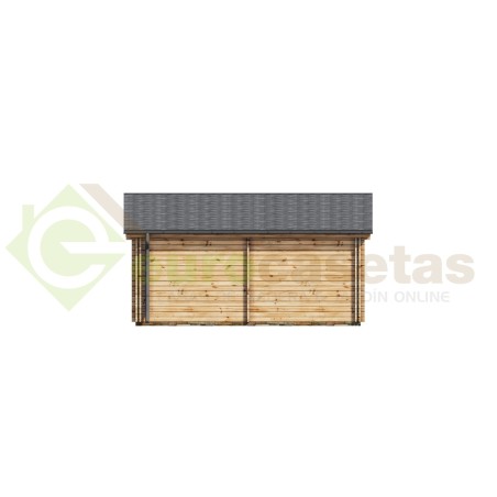 Casa de madera "KRISTI TWINSKIN , 64,9 m2" - en doble pared 44-50-44 mm