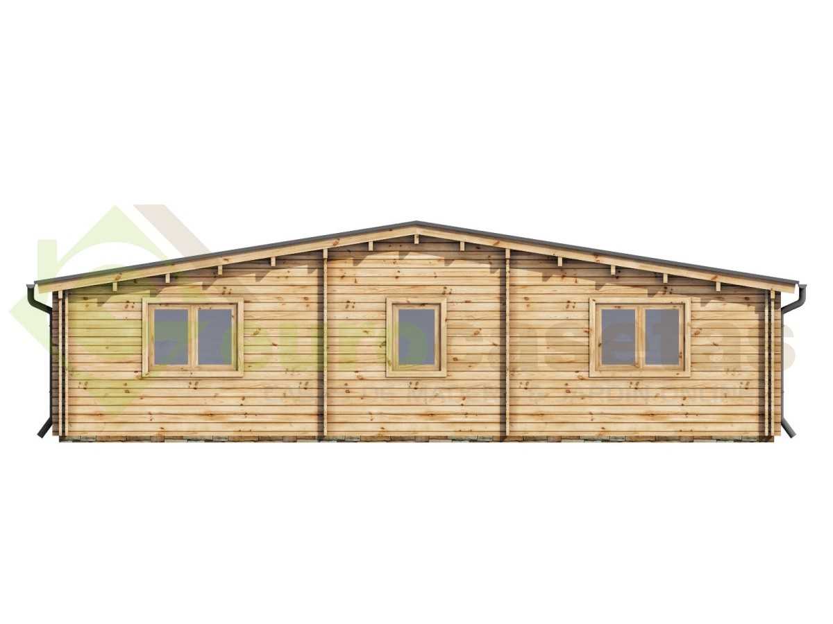 Casa de madera "KRISTI TWINSKIN , 64,9 m2" - en doble pared 44-50-44 mm