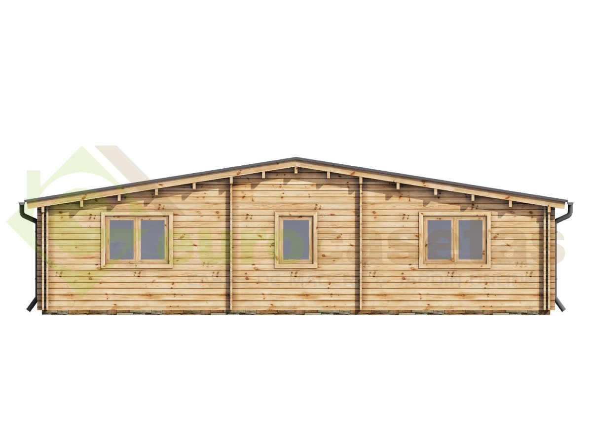 Casa de madera  "KRISTI TWINSKIN , 64,9 m2" -  en doble pared 44-50-44 mm