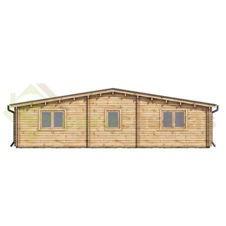 Casa de madera  "KRISTI TWINSKIN , 64,9 m2" -  en doble pared 44-50-44 mm