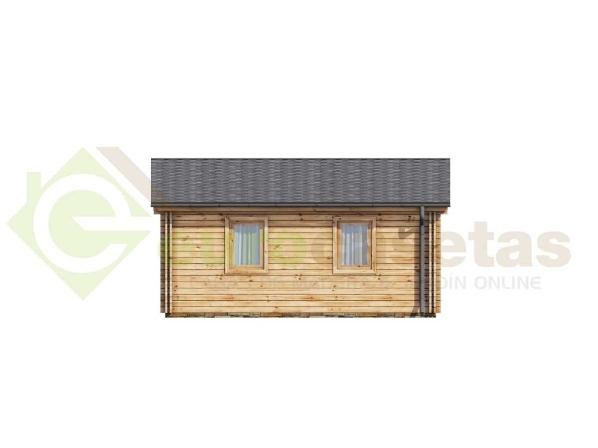 Casa de madera "KRISTI TWINSKIN , 64,9 m2" - en doble pared 44-50-44 mm