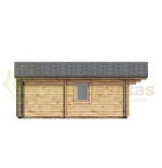 Casa de madera "FAY TWINSKIN" , 36 m2 en doble pared 44-50-44 mm