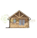 Casa de madera   "NOIA TWINSKIN , 34 m2  en doble pared 44-50-44 mm