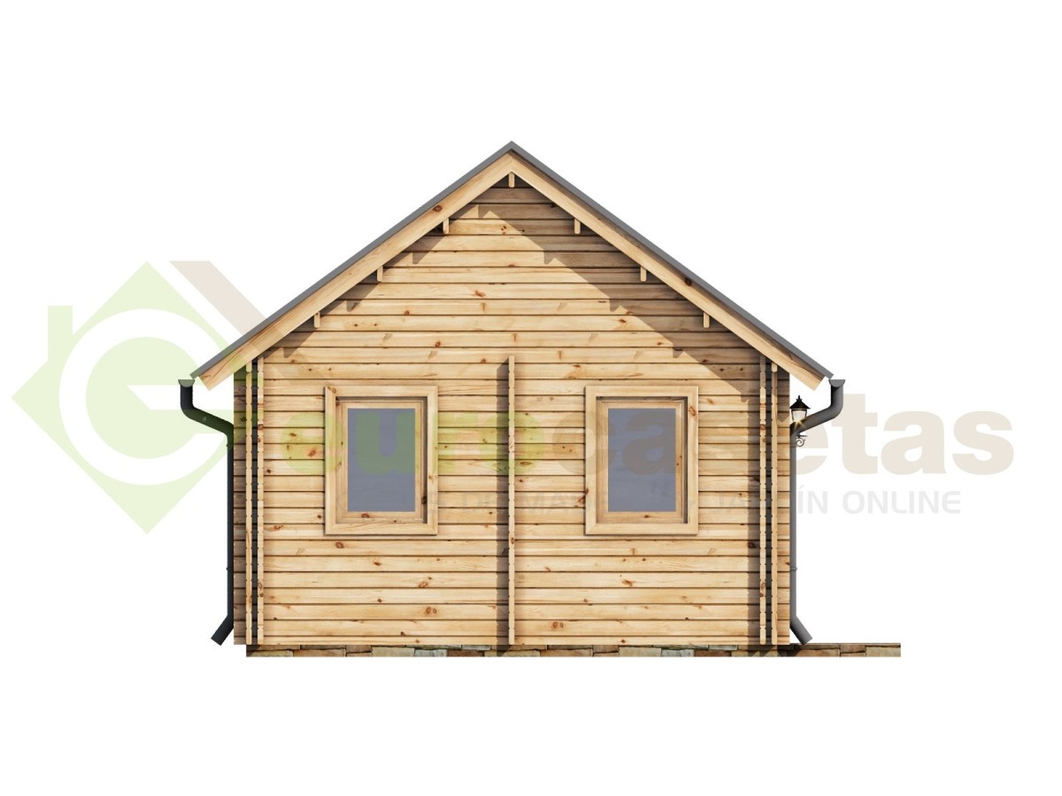 Casa de madera   "NOIA TWINSKIN , 34 m2  en doble pared 44-50-44 mm