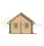 Casa de madera   "NOIA TWINSKIN , 34 m2  en doble pared 44-50-44 mm