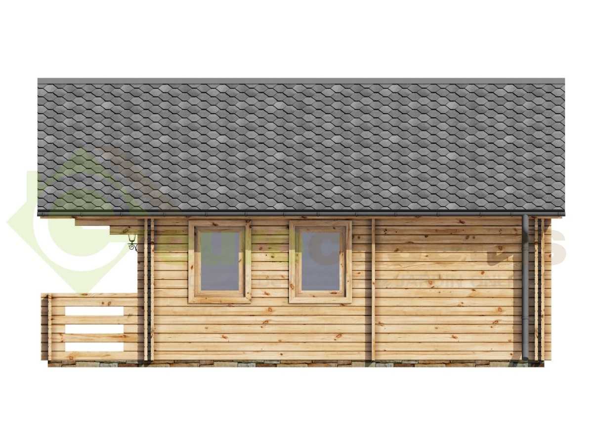 Casa de madera   "NOIA TWINSKIN , 34 m2  en doble pared 44-50-44 mm