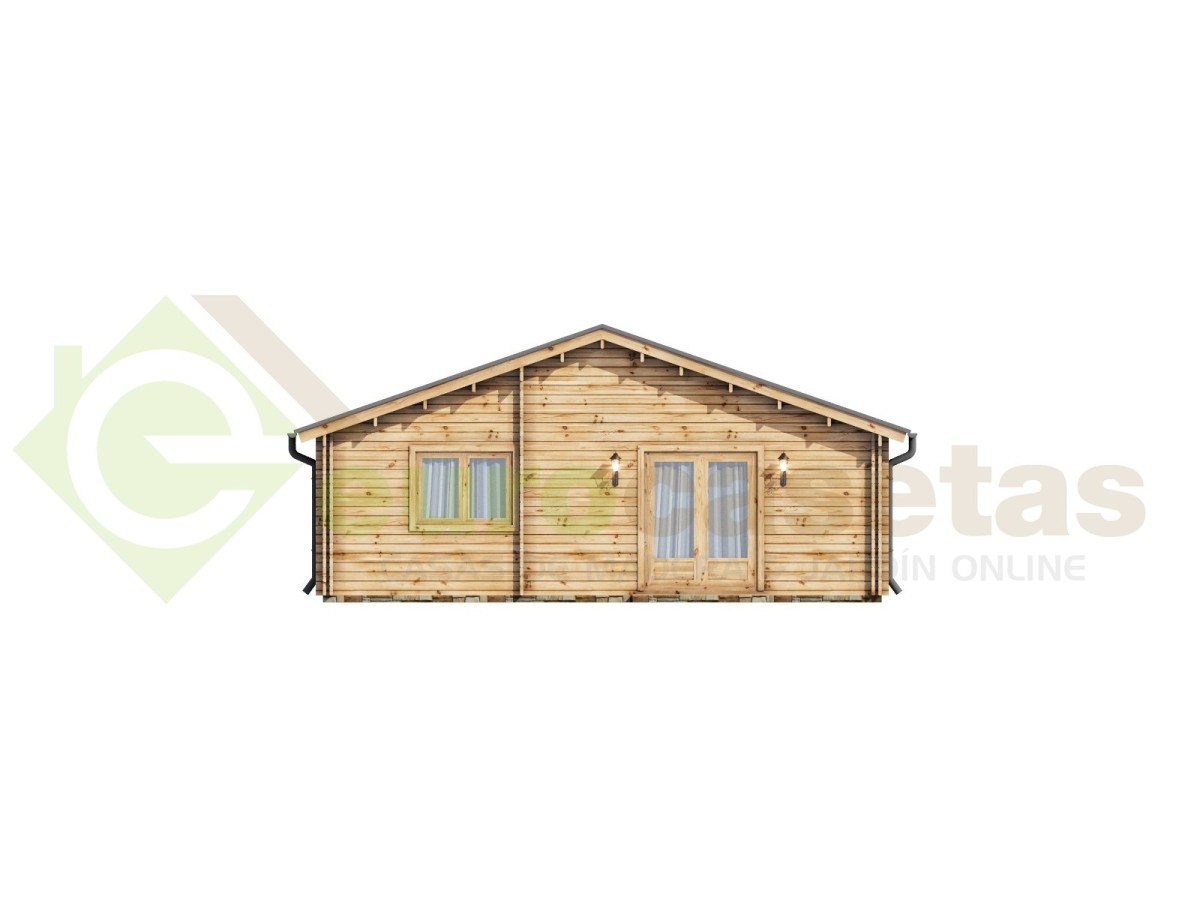 Casa de madera  "SINTRA TWINSKIN, 116 m2 " en doble pared - 44-50-44mm