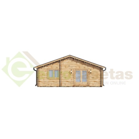 Casa de madera  "SINTRA TWINSKIN, 116 m2 " en doble pared - 44-50-44mm
