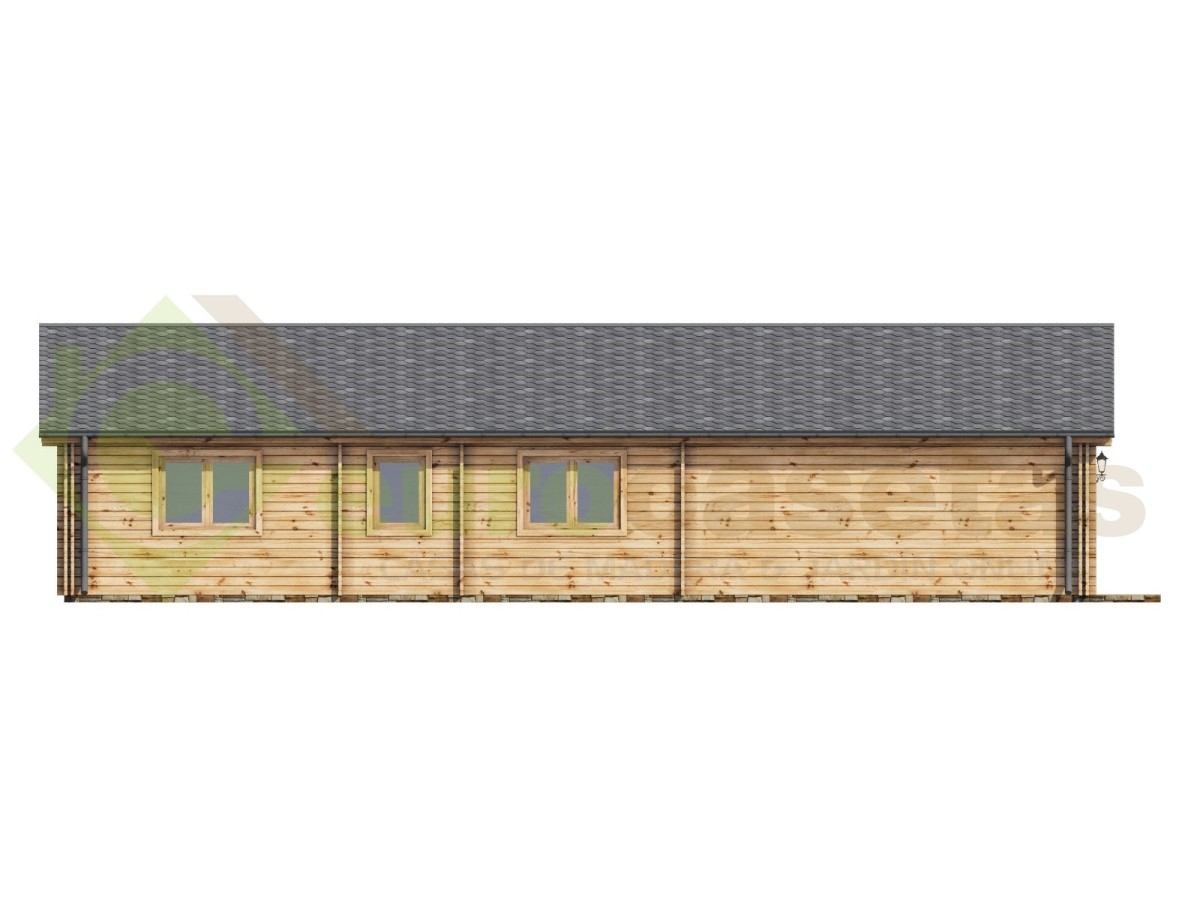 Casa de madera  "SINTRA TWINSKIN, 116 m2 " en doble pared - 44-50-44mm