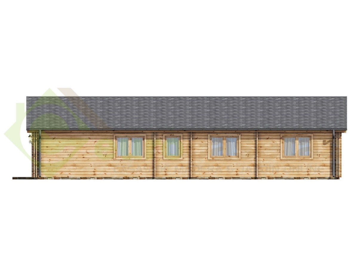 Casa de madera  "SINTRA TWINSKIN, 116 m2 " en doble pared - 44-50-44mm