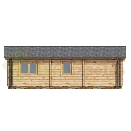 Casa de madera "ALMERIA TWINSKIN, 53 m2 " en doble pared - 44 -50-44 mm