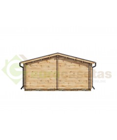 Casa de madera "ALMERIA TWINSKIN, 53 m2 " en doble pared - 44 -50-44 mm