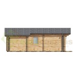 Casa de madera "DANI 6X8 , 48 m2" en doble pared- 44-50-44 mm