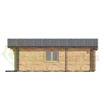 Casa de madera  "DANI  6X8 , 48 m2" en doble pared- 44-50-44 mm