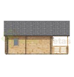 Casa de madera "ASTI TWINSKIN , 64 m2" en doble pared - 44-50-44 mm