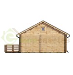 Casa de madera "ASTI TWINSKIN , 64 m2" en doble pared - 44-50-44 mm