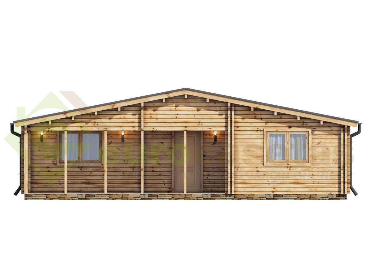 Casa de madera   "JENNIFER TWINSKIN , 87 m2" en doble pared - 44 -50-44 mm