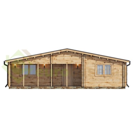 Casa de madera   "JENNIFER TWINSKIN , 87 m2" en doble pared - 44 -50-44 mm