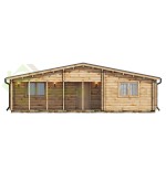 Casa de madera   "JENNIFER TWINSKIN , 87 m2" en doble pared - 44 -50-44 mm