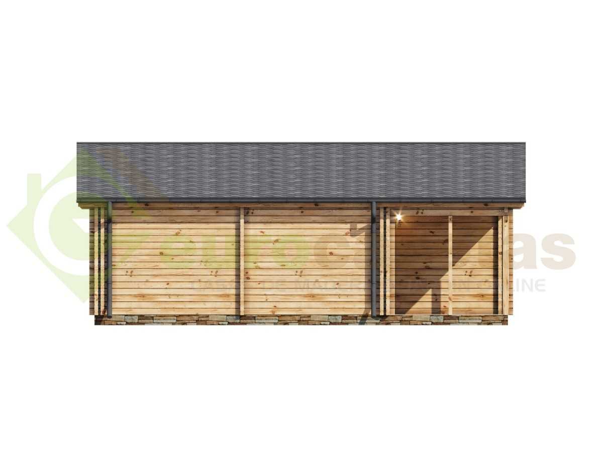 Casa de madera   "JENNIFER TWINSKIN , 87 m2" en doble pared - 44 -50-44 mm