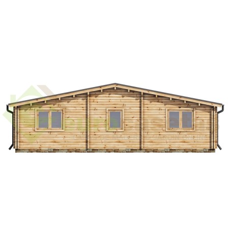 Casa de madera   "JENNIFER TWINSKIN , 87 m2" en doble pared - 44 -50-44 mm