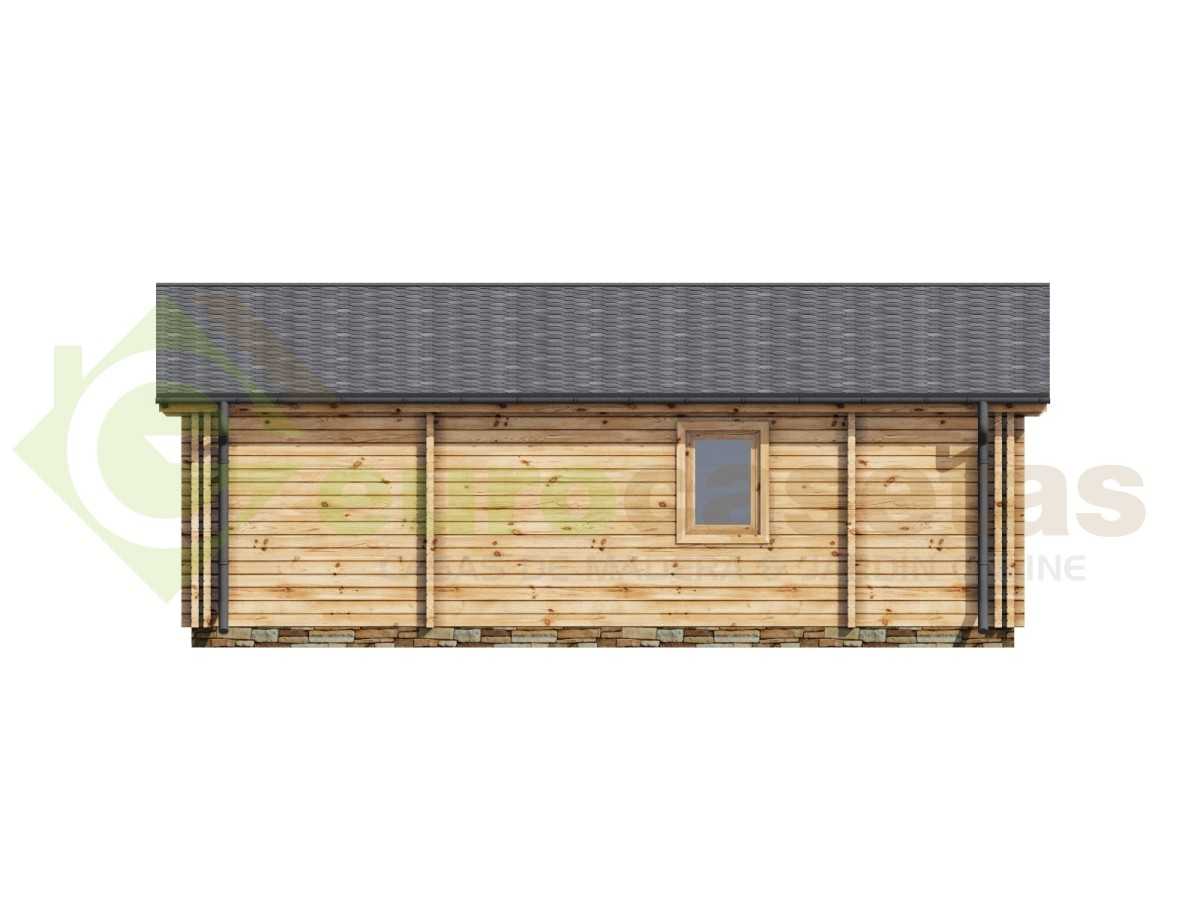 Casa de madera   "JENNIFER TWINSKIN , 87 m2" en doble pared - 44 -50-44 mm