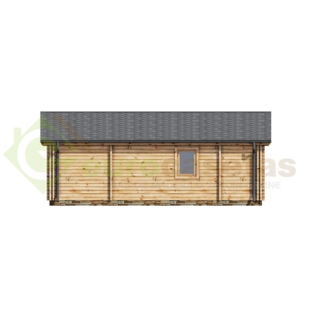 Casa de madera   "JENNIFER TWINSKIN , 87 m2" en doble pared - 44 -50-44 mm