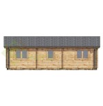 Casa de madera  "MAGDA  TWINSKIN, 74 m2 " en doble pared 44-50-44