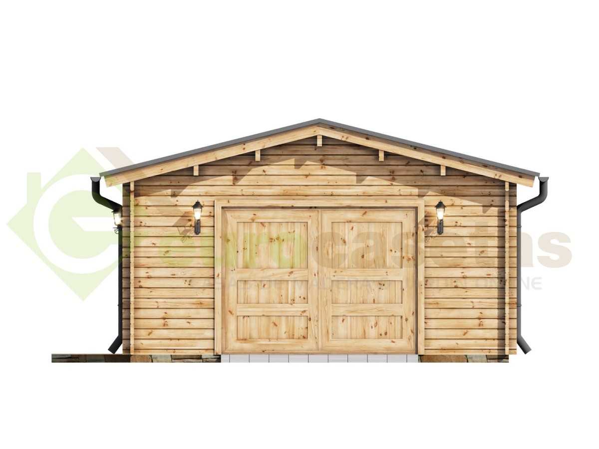 Garaje de madera BRIN1 350X550 - 44mm