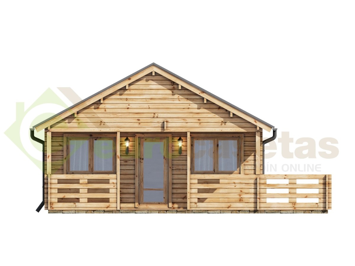 Casa de madera "ASTI , 64 m2" - 70 mm