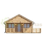 Casa de madera "ASTI , 64 m2" - 70 mm