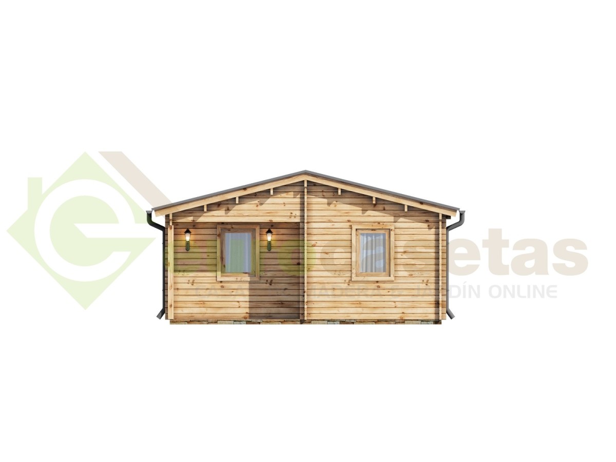 Casa de madera "MALLORCA NORDIC, 72 m2" - 70 mm