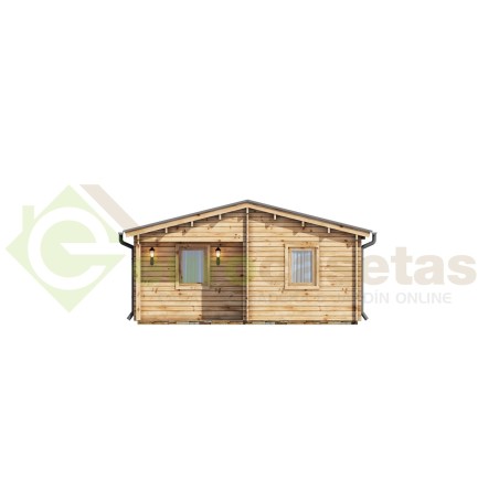 Casa de madera "MALLORCA NORDIC, 72 m2" - 70 mm
