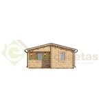 Casa de madera "MALLORCA NORDIC, 72 m2" - 70 mm