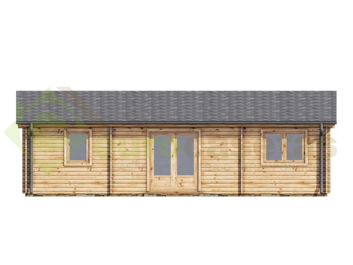 Casa de madera "NEREA NORDIC 72 m2" - 70 mm
