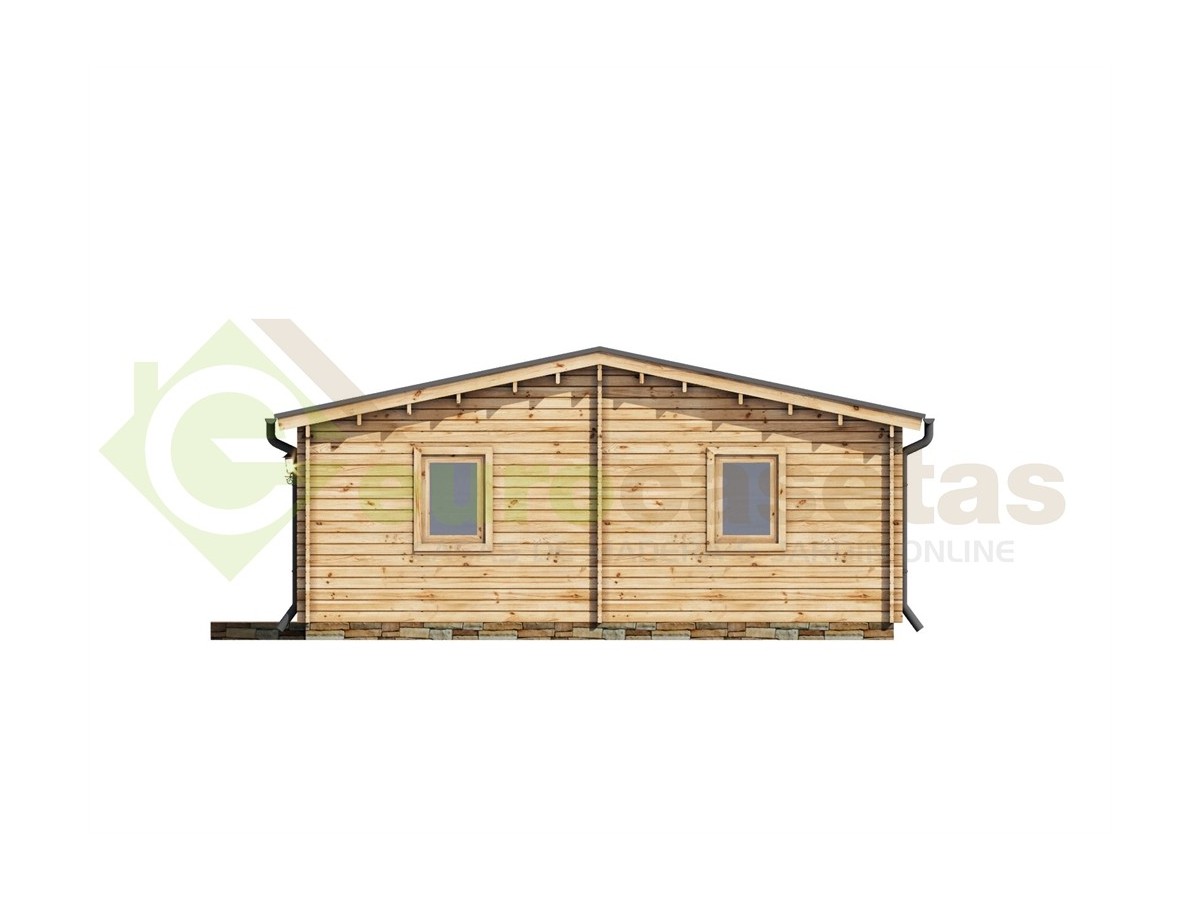 Casa de madera "RADO NORDIC 72  m2" - 70 mm